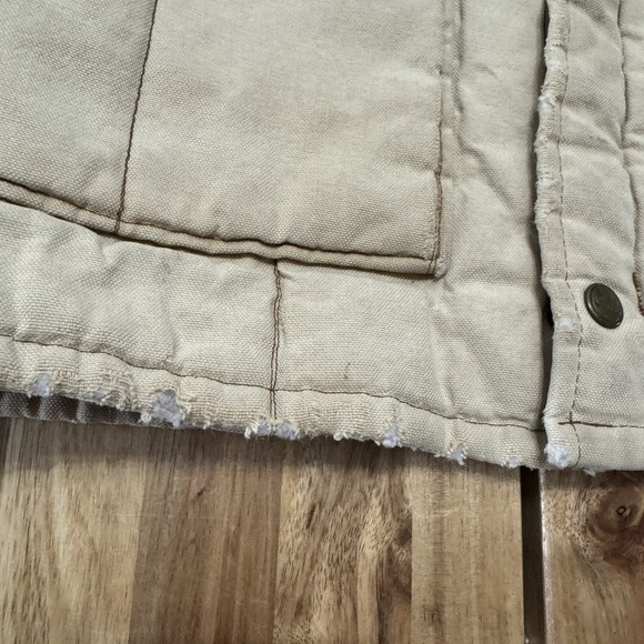 Vintage Walls Jacket Mens M Beige Blizzard Pruf‎ Distressed Workwear Canvas 80s - Picture 6 of 12